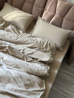 Постельное белье Limasso Standart Oxford Tan 200x220 из вареного хлопка