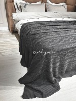 В'язаний плед Diamond Bargello 220х240 Antracit Туреччина - Зображення 5