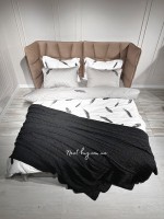 В'язаний плед Diamond Bargello 220х240 Antracit Туреччина - Зображення 7