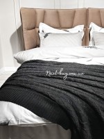 В'язаний плед Diamond Bargello 220х240 Antracit Туреччина - Зображення 6