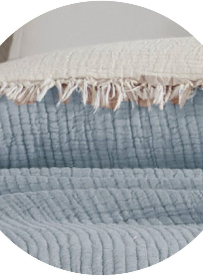 Покрывало-пике Febo Soft Muslin blue Турция 230x240 — изображение 2