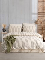 Постельное белье Turkiz Olive 200x220 из вареного хлопка