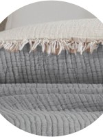 Покрывало-пике Febo Soft Muslin gri Турция 230x240 — изображение 6