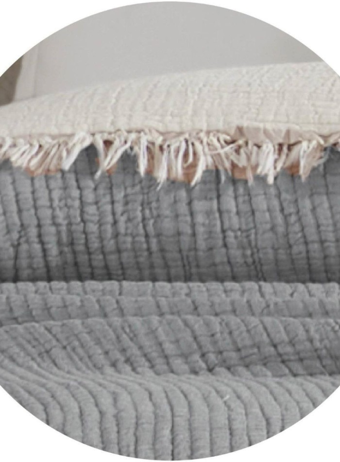 Покрывало-пике Febo Soft Muslin gri Турция 230x240 — изображение 6