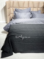 В'язаний плед Diamond Bargello 220х240 Antracit Туреччина - Зображення 9
