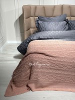 В'язаний плед Diamond Bargello 220х240 Pudra Туреччина - Зображення 4