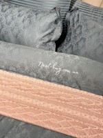 В'язаний плед Diamond Bargello 220х240 Pudra Туреччина - Зображення 3