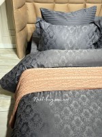 В'язаний плед Diamond Bargello 220х240 Pudra Туреччина - Зображення 5