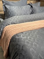 В'язаний плед Diamond Bargello 220х240 Pudra Туреччина - Зображення 6