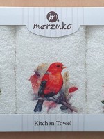 Набор кухонных полотенец Merzuka Birds 3шт. 30х50 — изображение 4