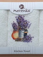 Набор кухонных полотенец Merzuka Bouquets of lavender 3шт. 30х50 — изображение 4