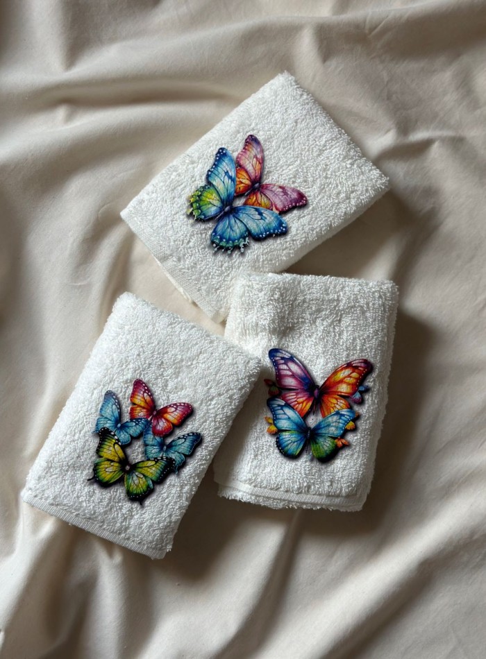 Набор кухонных полотенец Merzuka Butterflies 3шт. 30х50 — изображение 3