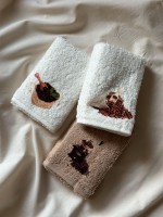 Набор кухонных полотенец Merzuka Coffee beans 3шт. 30х50