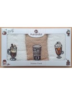 Набор кухонных полотенец Merzuka Coffee drinks 3шт. 30х50 — изображение 5