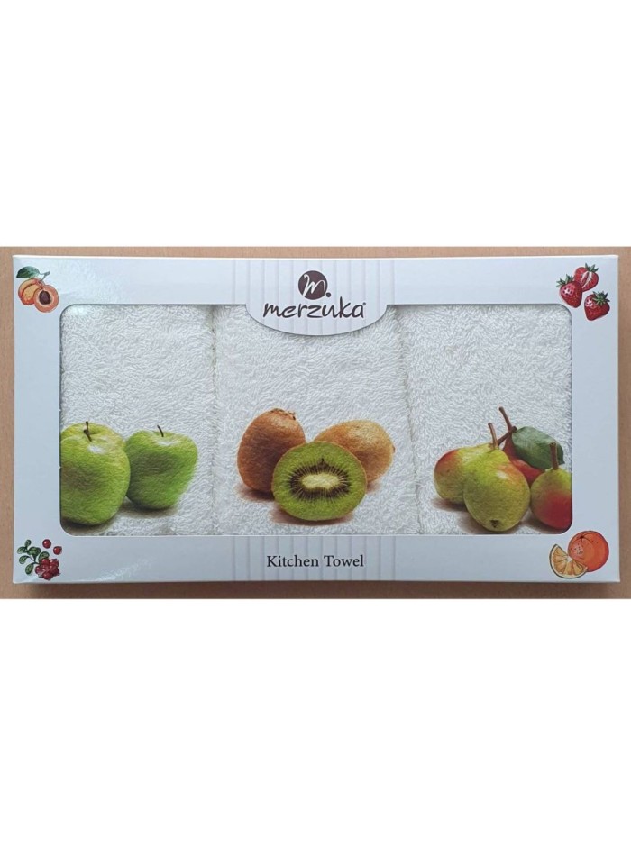 Набор кухонных полотенец Merzuka Fruits 3шт. 30х50 — изображение 5