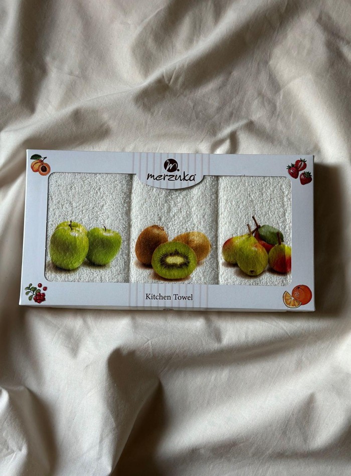 Набор кухонных полотенец Merzuka Fruits 3шт. 30х50 — изображение 2