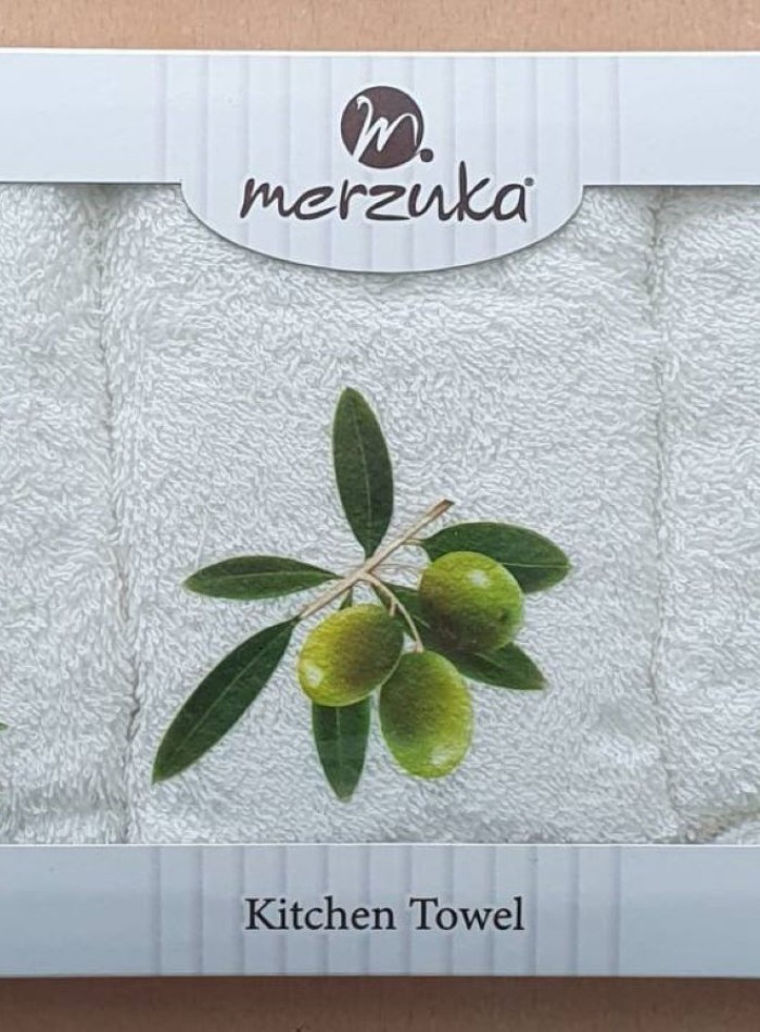 Набор кухонных полотенец Merzuka Olive 3шт. 30х50 — изображение 4