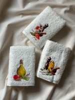 Набор кухонных полотенец Merzuka Spices with oil 3шт. 30х50