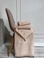 Набор хлопковых полотенец Maison D'or New Flora beige 3шт
