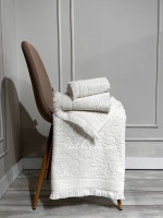 Набор хлопковых полотенец Maison D'or New Flora ecru 3шт