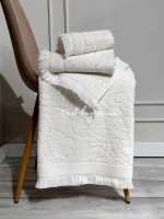 Набор хлопковых полотенец Maison D'or New Flora ecru 3шт — изображение 3
