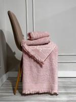 Набор хлопковых полотенец Maison D'or New Flora rosa 3шт