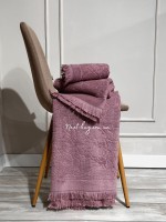 Набор хлопковых полотенец Maison D'or New Flora lila 3шт