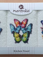 Набор кухонных полотенец Merzuka Butterflies 3шт. 30х50 — изображение 4