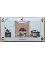 Набір кухонних рушників Merzuka Coffee 3шт. 30х50см