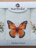 Набор кухонных полотенец Merzuka Monarch butterfly 3шт. 30х50 — изображение 2