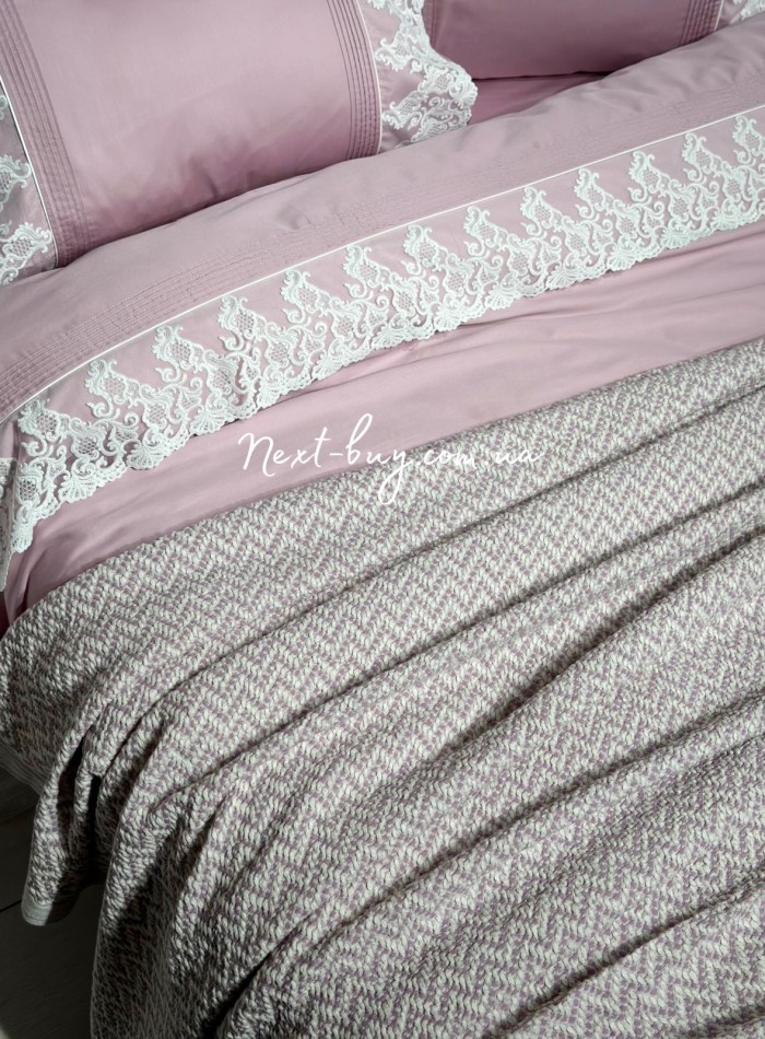 Легкий плед-піке Maison D'or Paris Missoma lilac 220х240 - Зображення 7