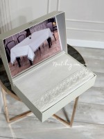Скатертина для столу Diamond JUTE krem 160*260 - Зображення 4