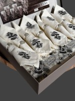 Лляна скатертина для столу Irmak V1 Set 160х220 з серветками 8 шт. Туреччина - Зображення 5