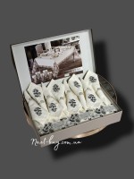 Лляна скатертина для столу Irmak V1 Set 160х220 з серветками 8 шт. Туреччина - Зображення 4