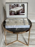 Скатертина для столу Linda cappicino з мереживом 160х220 Туреччина - Зображення 3