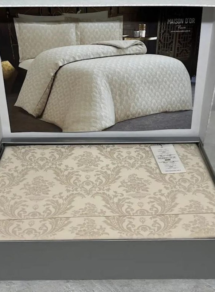Постельное белье Maison D'or Emerald Beige 200x220см бамбук жаккард — изображение 2