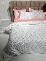 Постельное белье Maison D'or Roses rose 200x220см сатин со стразами — изображение 2