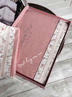 Постільна білизна Maison D'or Roses rose полуторна 160x200см сатин із стразами - Зображення 9