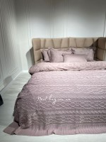В'язаний плед Diamond Bargello 220х240 Lilac Туреччина