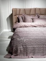 В'язаний плед Diamond Bargello 220х240 Lilac Туреччина - Зображення 2