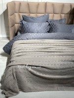 Diamond Sabina dark bej вязаный плед 220x240 Турция