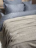 Diamond Sabina dark bej вязаный плед 220x240 Турция — изображение 2