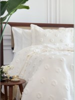 Легкое покрывало-пике Pepper Home Lena cream Турция 270x260 — изображение 2