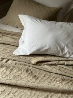 Літня постільна білизна з покривалом Saheser Zebra bej євро - Зображення 4