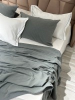 Літня постільна білизна з покривалом Saheser Zebra gri євро - Зображення 6