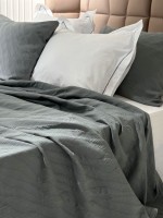 Літня постільна білизна з покривалом Saheser Zebra gri євро