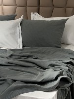 Літня постільна білизна з покривалом Saheser Zebra gri євро - Зображення 4