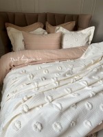 Легкое покрывало-пике Pepper Home Lena cream Турция 270x260 — изображение 3