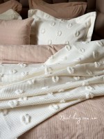 Легкое покрывало-пике Pepper Home Lena cream Турция 270x260 — изображение 4
