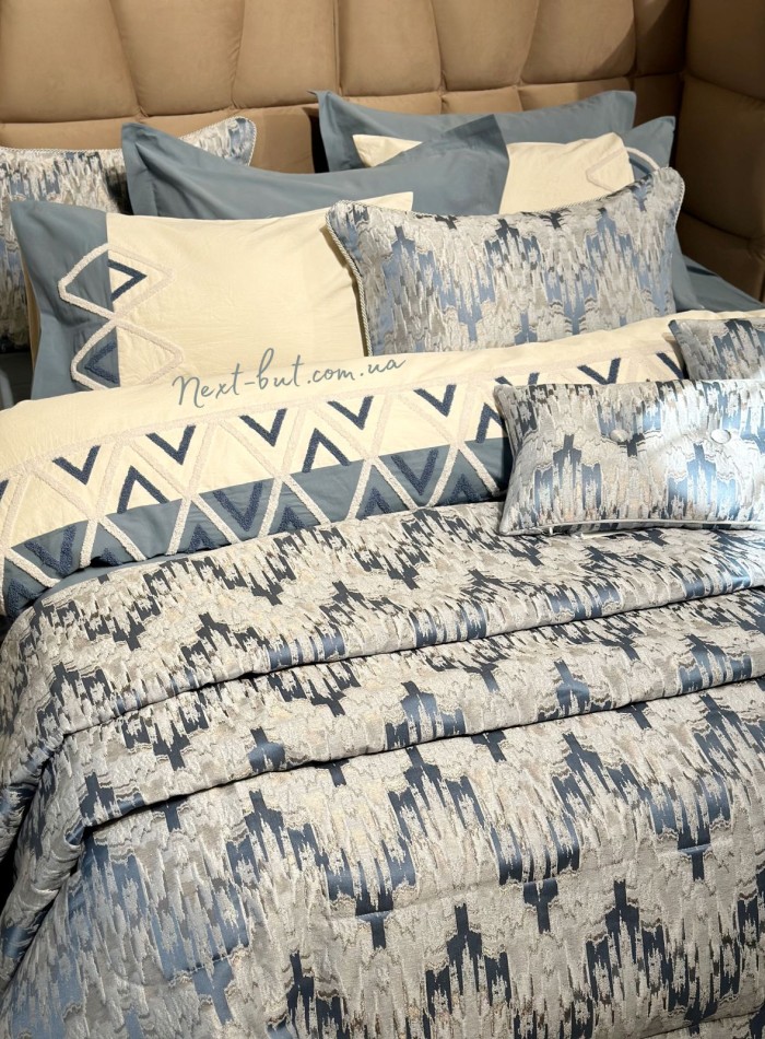 Елітне покривало Pepper Home Lorenzo Blue 270х260 Туреччина - Зображення 4